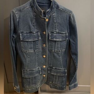 NWOT Liverpool denim military style jacket